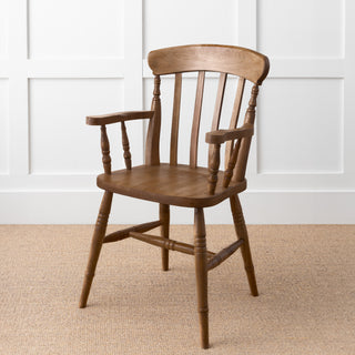 Farmhouse Slat Back Carver