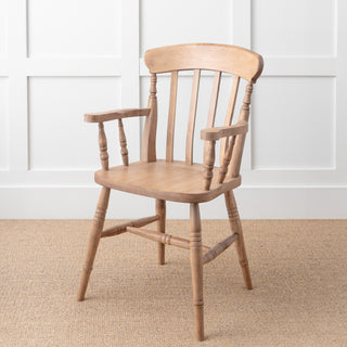 Farmhouse Slat Back Carver