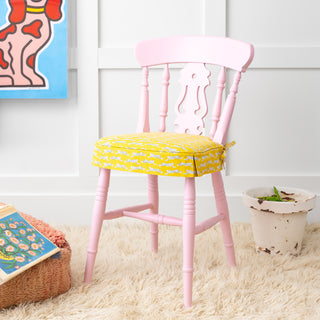 Farmhouse Fiddle Back Chair, Painted