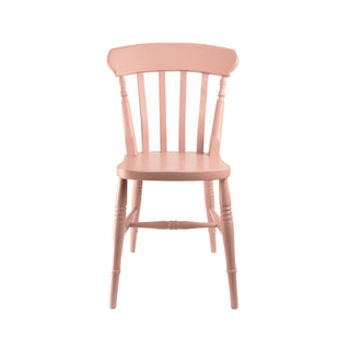 Farmhouse Slat Back Chair, Painted