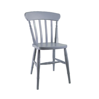 Farmhouse Slat Back Chair, Painted