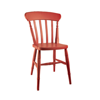 Farmhouse Slat Back Chair, Painted