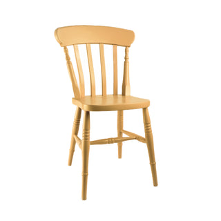 Farmhouse Slat Back Chair, Painted