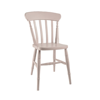 Farmhouse Slat Back Chair, Painted
