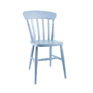 Farmhouse Slat Back Chair, Painted