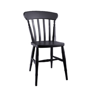 Farmhouse Slat Back Chair, Painted