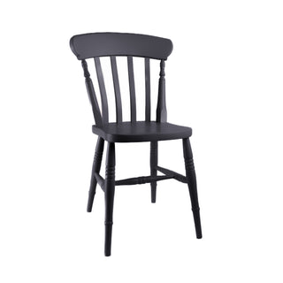 Farmhouse Slat Back Chair, Painted
