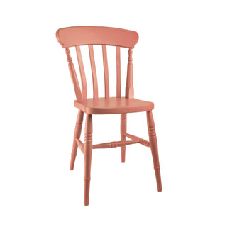 Farmhouse Slat Back Chair, Painted