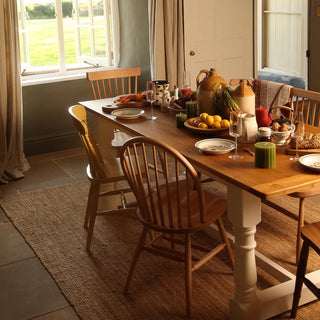 farmhouse dining table with chairs