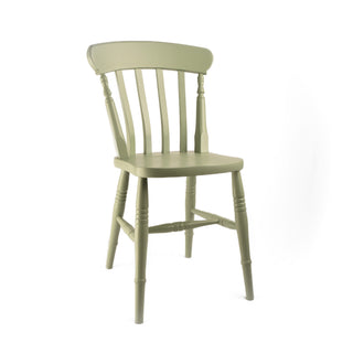 Farmhouse Slat Back Chair, Painted