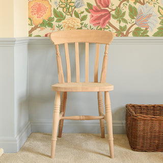 Farmhouse Slat Back Chair