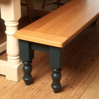 Traditional Oak Farmhouse Bench