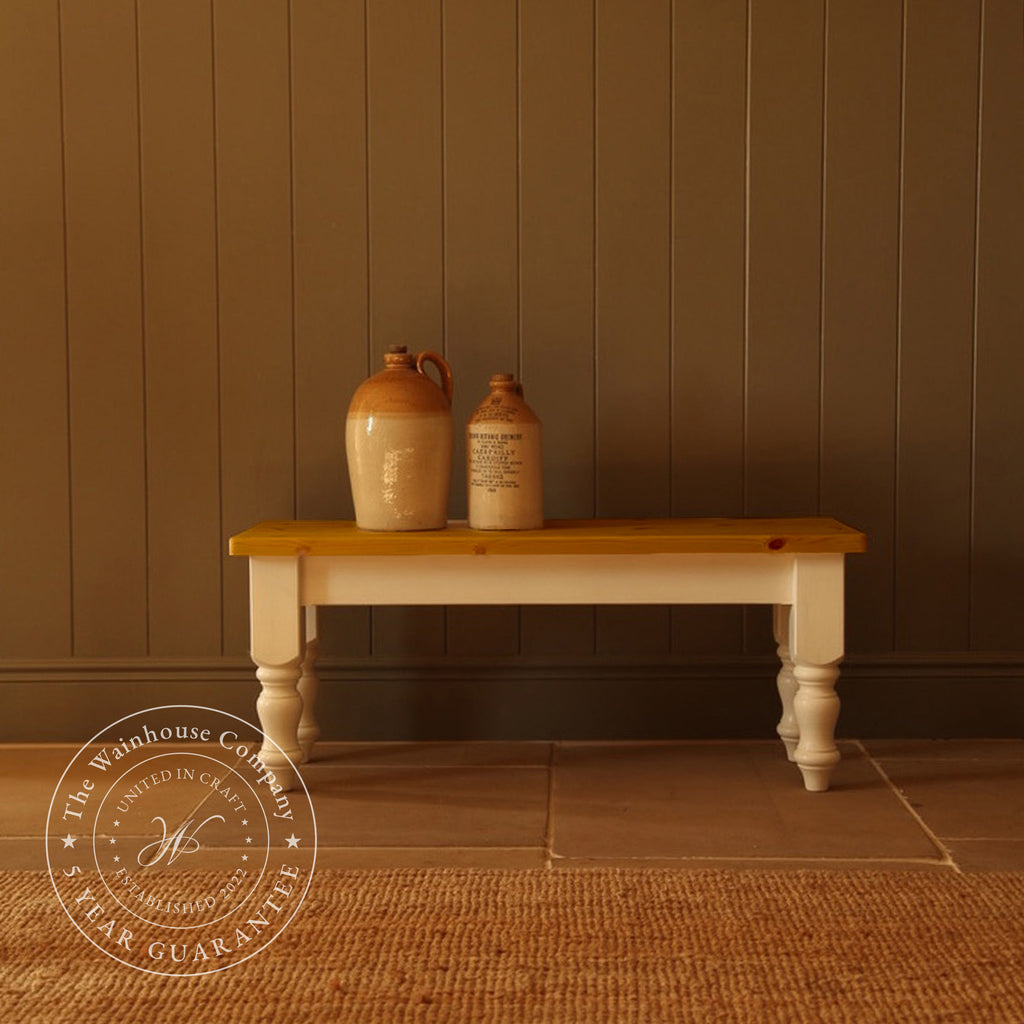 Traditional Farmhouse Bench | Pine Dining Bench – The Wainhouse Co