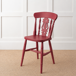 Farmhouse Fiddle Back Chair, Painted