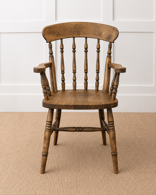 Farmhouse Spindle Carver Chair