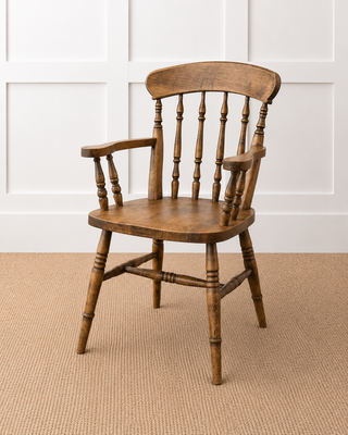 Farmhouse Spindle Carver Chair