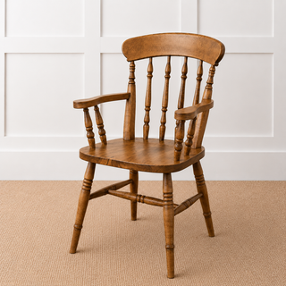 Farmhouse Spindle Carver Chair