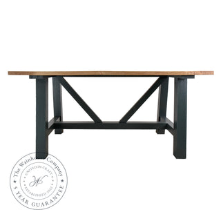 Caledonia Oak Trestle Dining Table