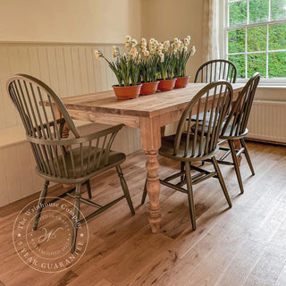 Traditional Pine Farmhouse Dining Table