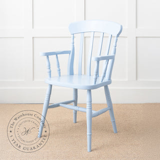 Farmhouse Slat Back Carver, Painted