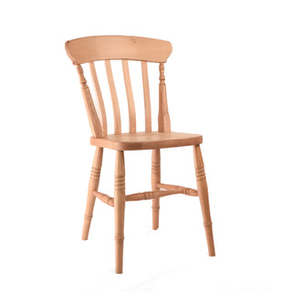 farmhouse slatback kitchen chair