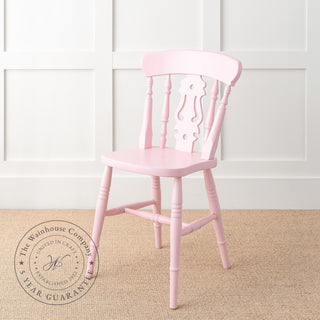 Farmhouse Fiddle Back Chair, Painted