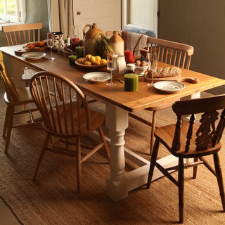 farmhouse dining table with chairs