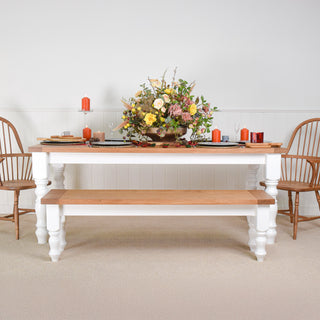 Traditional Farmhouse Bench, Oak