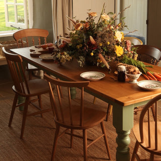 Traditional Pine Farmhouse Dining Table